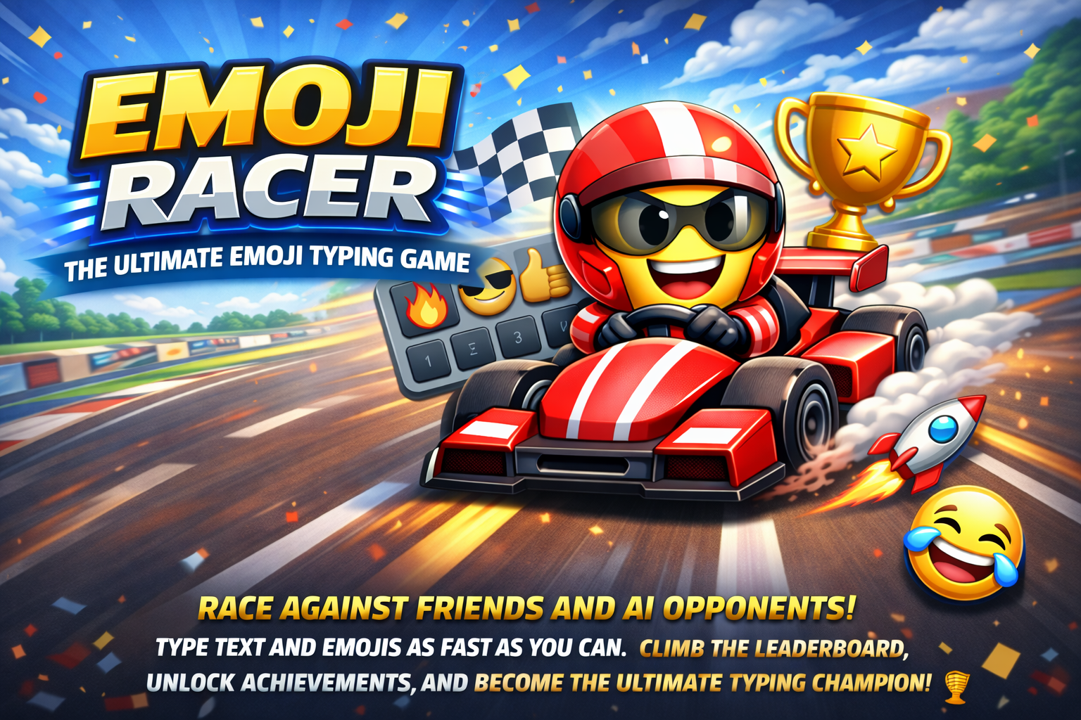Emoji Racer - The Ultimate Emoji Typing Game